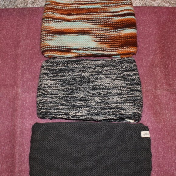 💥 Merino Marbled Brown/Blue Unisex Scarf - Picture 5 of 6